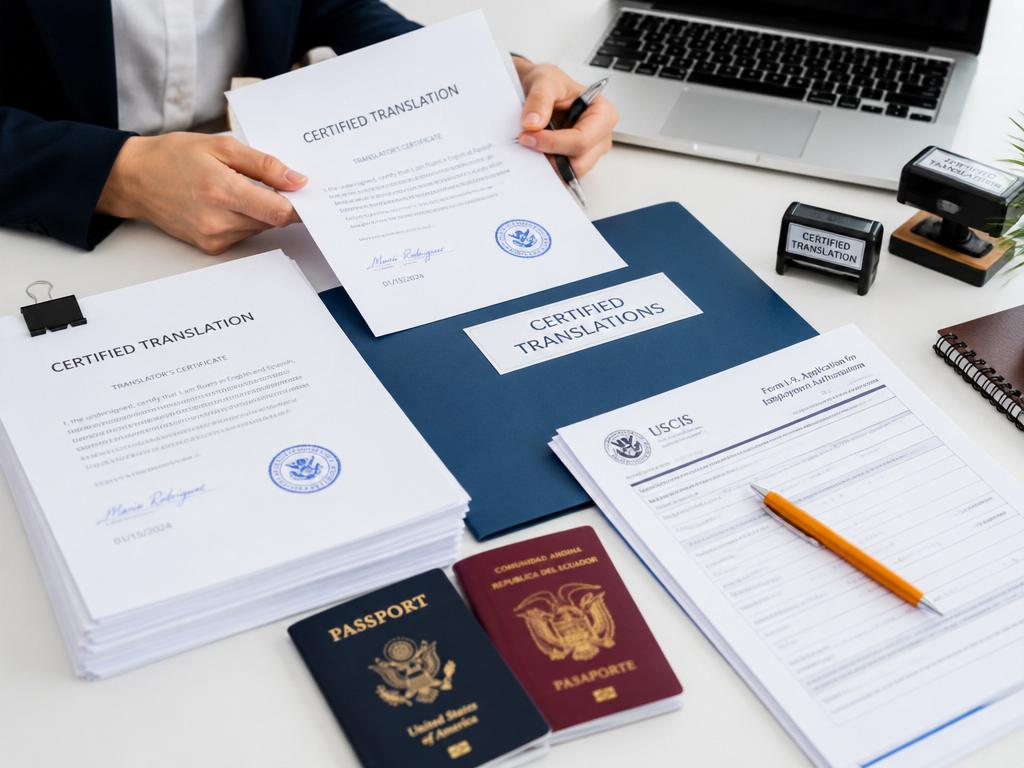 Certified translation of official documents