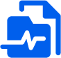 Icon of a real-time interpreting service with arrows and a pulse line, representing Bylyngo's dynamic and responsive interpreting solutions.