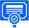 Icon of a certified document with a checkmark, representing Bylyngo's commitment to providing certified translation services for official use.