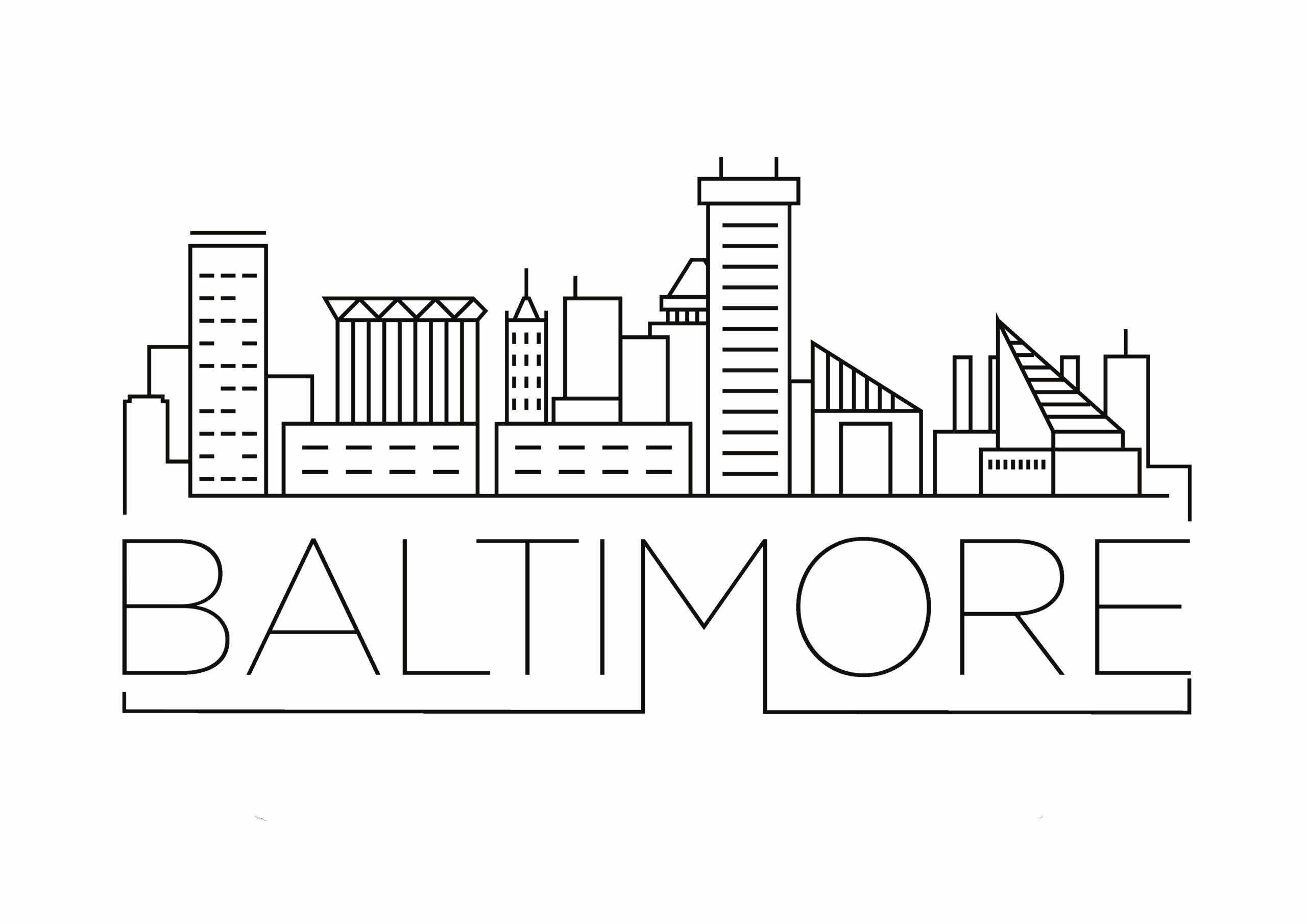 An image featuring the Baltimore Skyline, titled 'Harbor Views and Urban Splendor.'