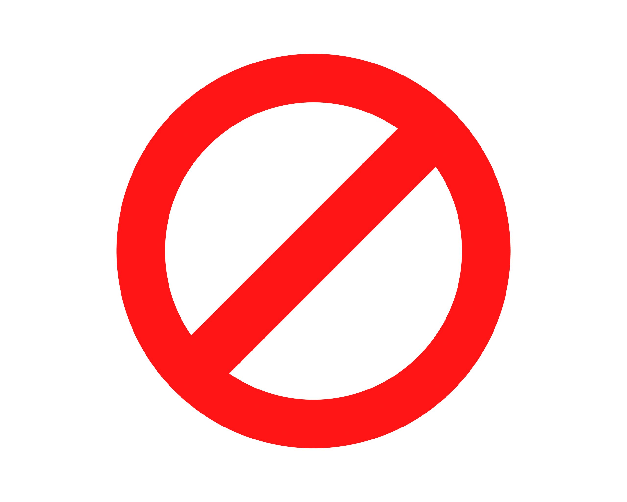 Vector illustration of a red prohibited sign without any icon, warning symbol, or stop symbol, isolated on a white background